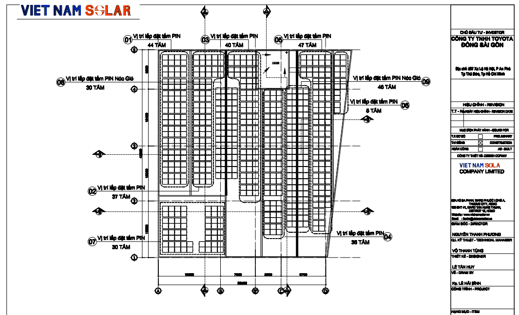 Lắp Điện Mặt Trời Cho Doanh Nghiệp Hệ 211KWP tại Toyota Đông Sài Gòn 20 bang ve bo tri tam pin nlmt toyota dong sg