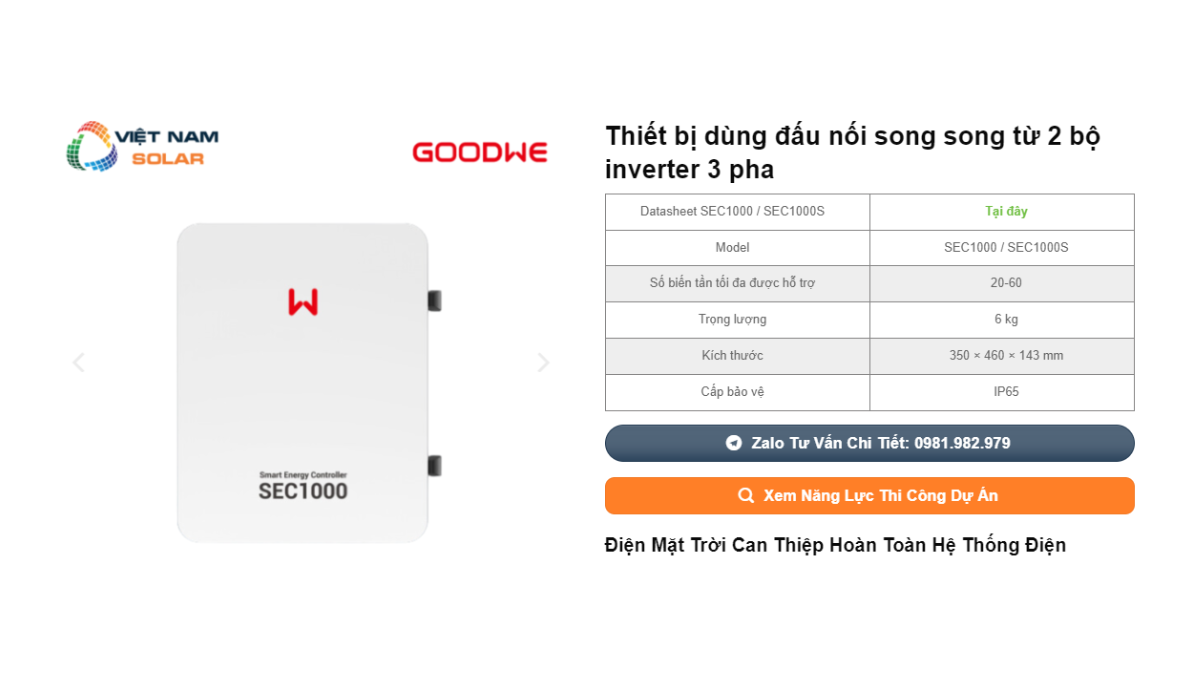 Thiết bị dùng đấu nối song song từ 2 bộ inverter 3 pha 1 Thiet bi dung dau noi song song tu 2 bo inverter 3 pha