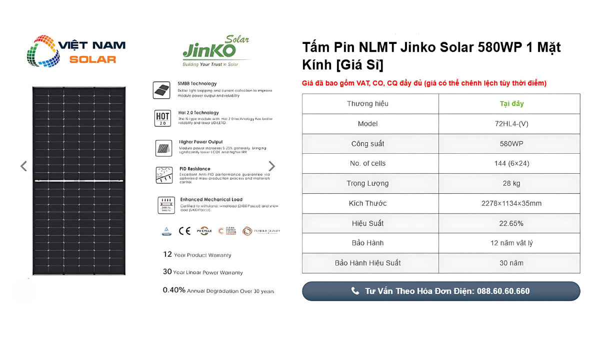 TAM PIN JINKO 1MK