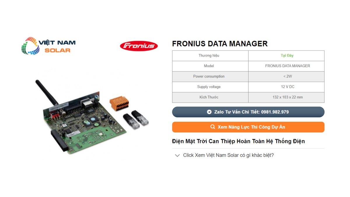 FRONIUS DATA MANAGER B
