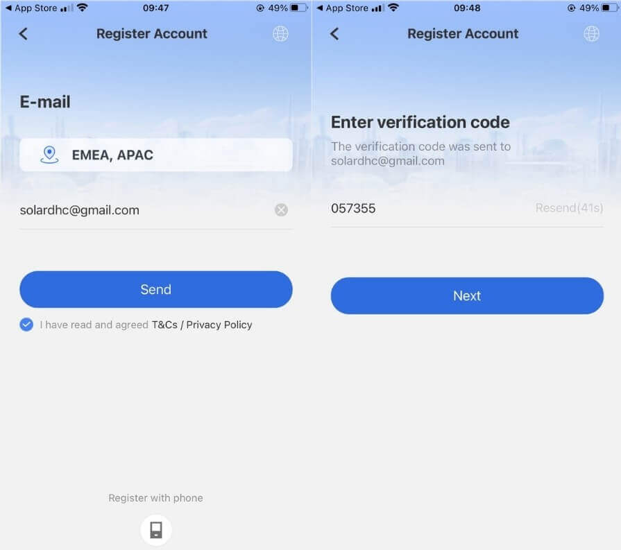 Hướng dẫn cài Wifi Inverter DEYE theo dõi biến tần qua DEYECLOUD 2 Đăng ký tài khoản trên App DEYE Cloud