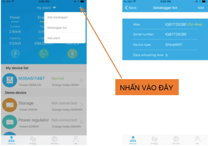 huong dan cach cai dat wifi growatt shine 6