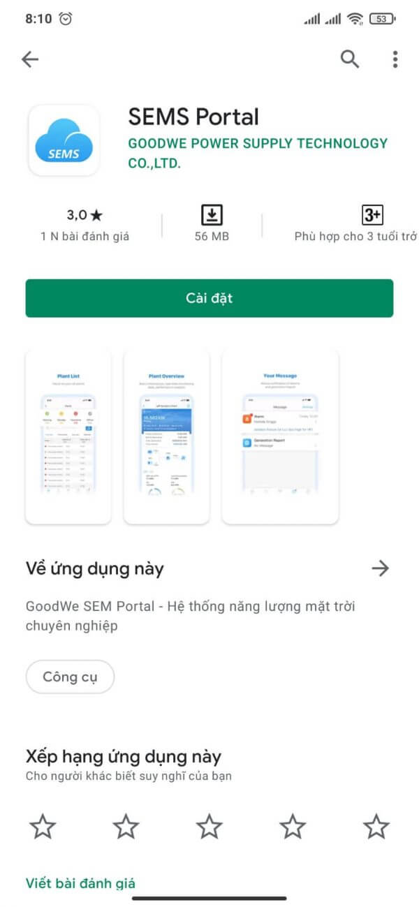 Hướng dẫn cài wifi biến tần Goodwe thông qua ứng dụng thứ 3 2 huong dan cai wifi bien tan goodwe chi tiet 1