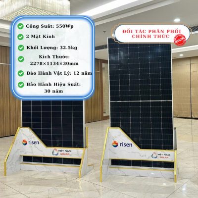 Tấm Pin NLMT Risen 550WP P-type [Giá Sỉ]