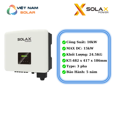 Inverter Hòa Lưới SolaX 10KW 3 pha [Giá Sỉ]