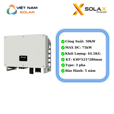 Inverter Hòa Lưới SolaX 50KW 3 pha [Giá Sỉ]