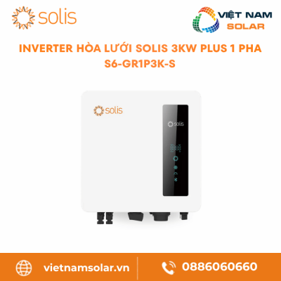 S6-GR1P3K-S - Inverter Hòa Lưới Solis 3KW Plus 1 Pha