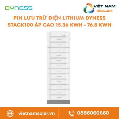 Stack100 - Pin Lưu Trữ Điện Lithium Dyness Stack100 Áp Cao 15.36 kWh - 76.8 kWh
