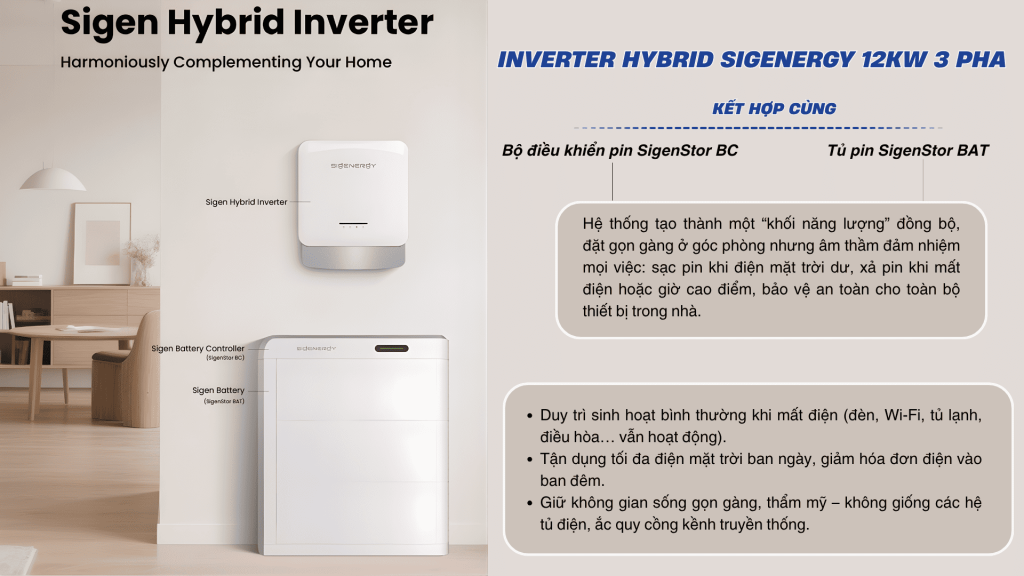 Inverter Hybrid Sigenergy 12kw 3 pha 1