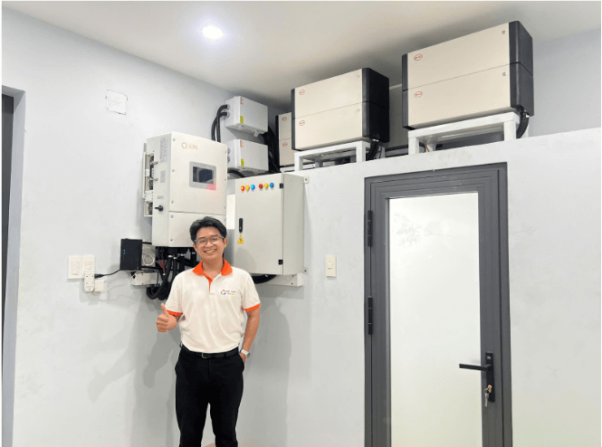 Điện Mặt Trời 23kWp Lưu Trữ 40kWh-Giảm Ngay 7-8 Triệu Tiền Điện