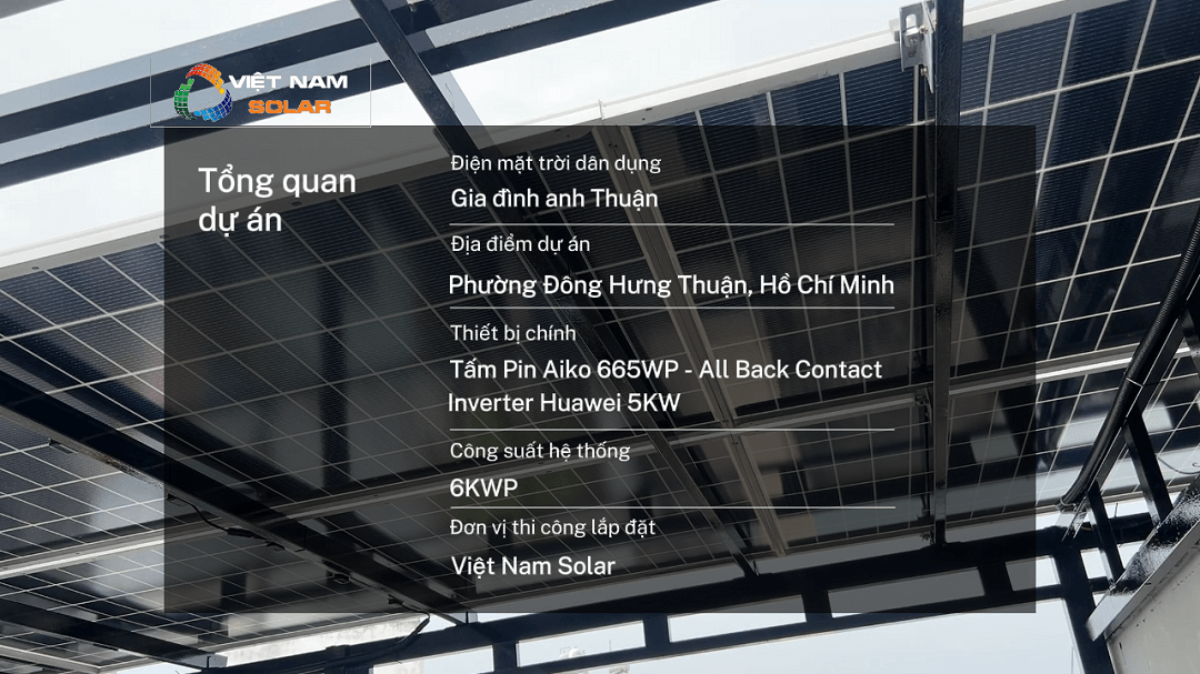 Chi Phí Lắp Điện Mặt Trời Gia Đình Hòa Lưới 5 KWp Tại Hồ Chí Minh