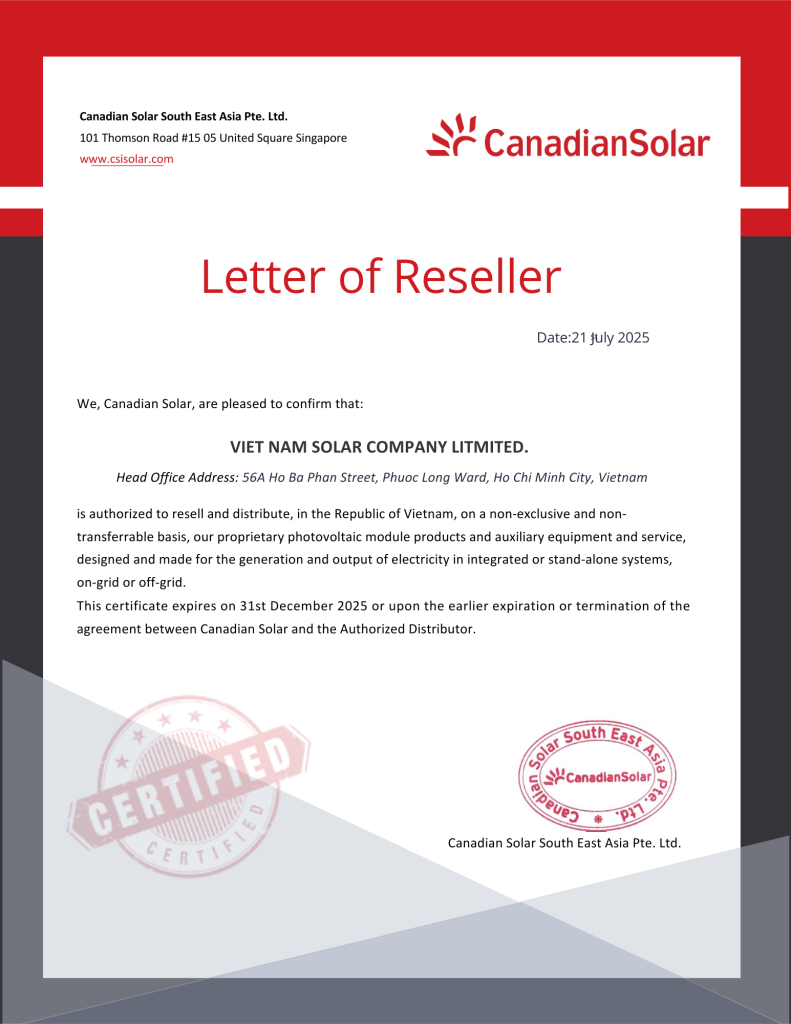 For Vietnam Solar