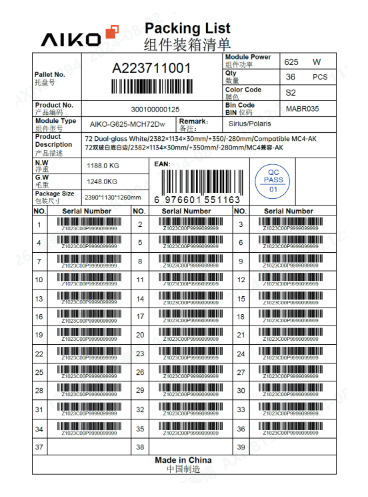 Manual Huong Dan Lap Dat Tam Pin Nang Luong Mat Troi AIKO Solar 3