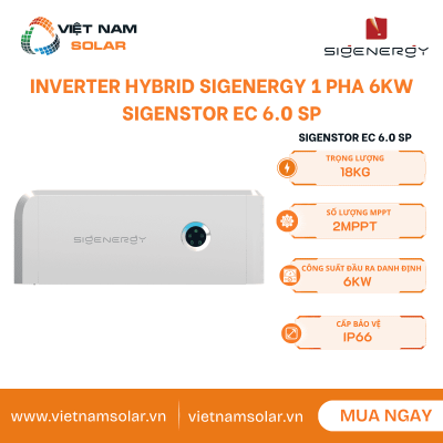 SigenStor EC 6.0 SP - Inverter Hybrid Sigenergy 6 kW 1 Pha
