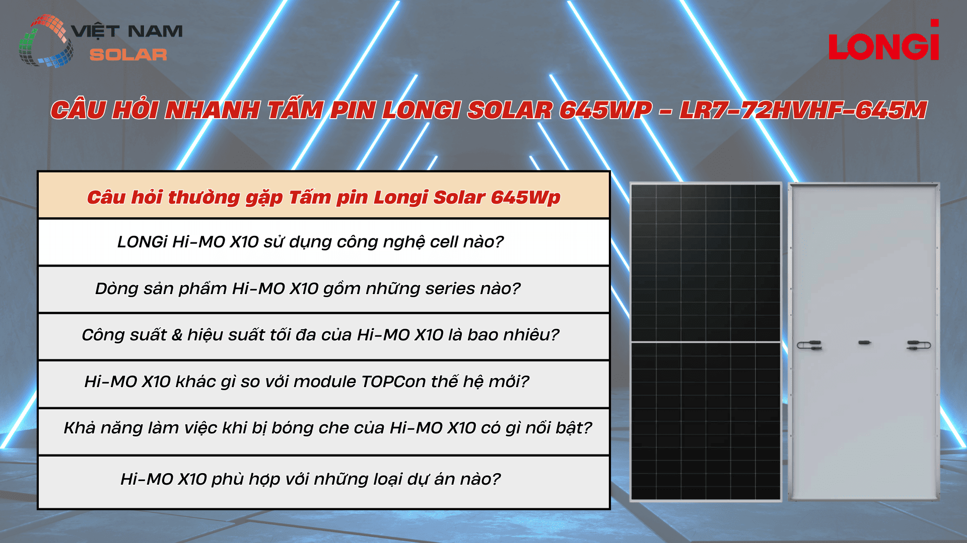 Cau hoi thuong gap Tam pin Longi Solar 645Wp 1