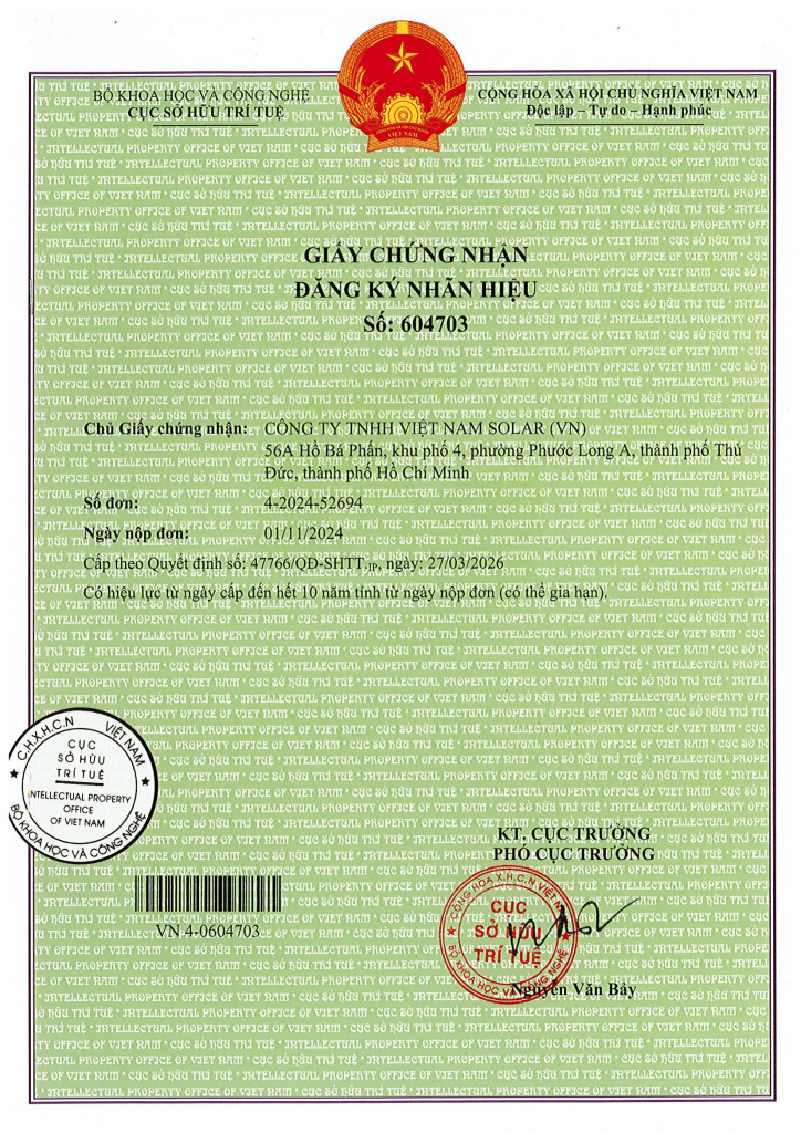 so huu tri tue viet nam solar